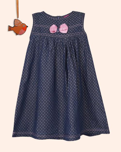 Geometric Print A-Line Dress