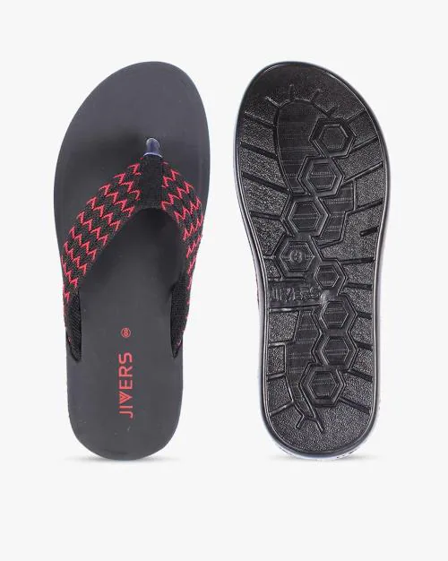 Open-Toe Thong-Strap Flip-Flops