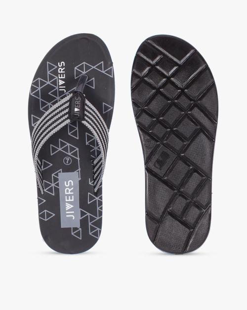 Thong-Strap Flip-Flops with Printed Footbed