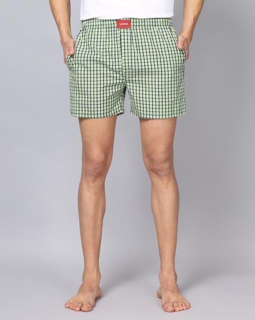 Buy Checked Boxers with Elasticated Waist Online at Best Prices in ...