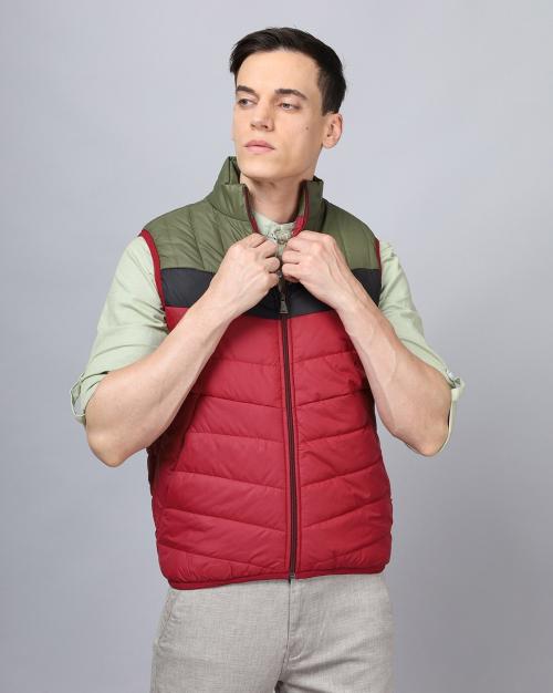 Quilted Slim Fit Bomber Jacket