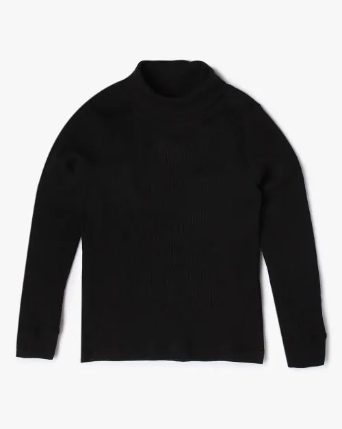 High neck skivi, black, 13-14y