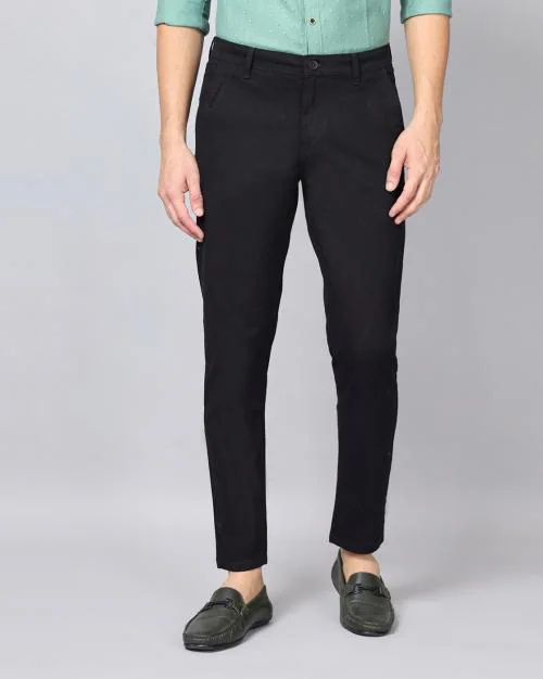Slim Fit Flat-Front Chinos