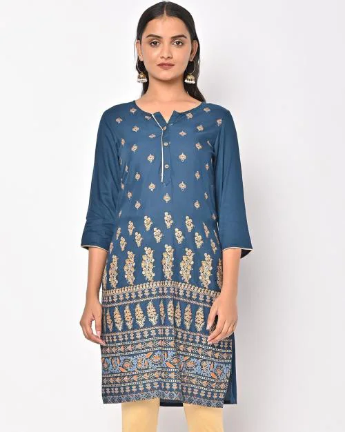 Printed Straight Kurta
