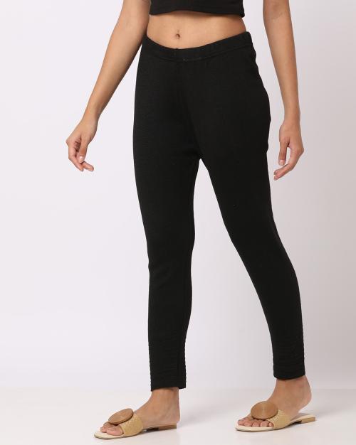 Solid Flat Knit Winter Legging