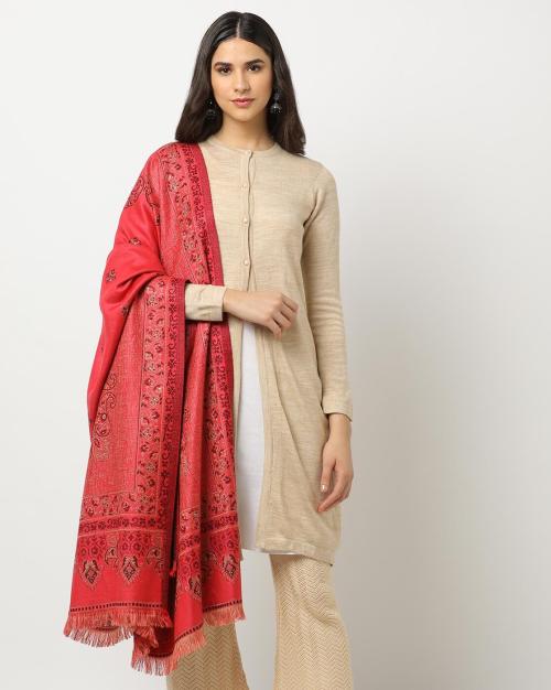 Jaquard Knit Winter Shawls