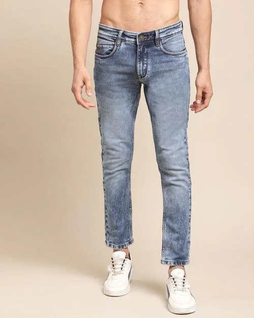Buy Slim Fit MidRise MidWash Jeans Online at Best Prices in India