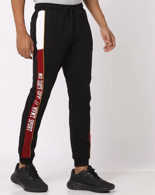 Buy Men Logo Print Slim Fit Joggers Online at Best Prices in India