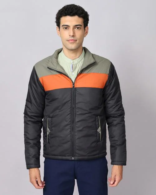 Colourblock Cut & Sew Jacket