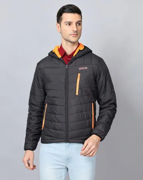 Slim Fit Hooded Puffer Jacket