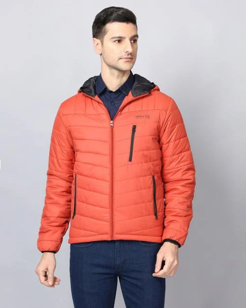 Slim Fit Hooded Puffer Jacket