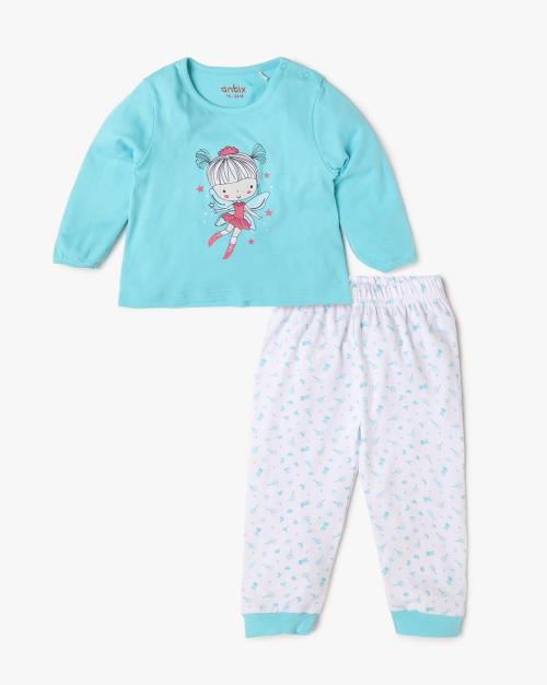 Printed T-Shirt & Pants Set