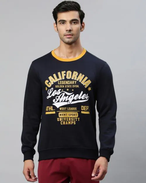 Printed Crew-Neck Sweatshirt