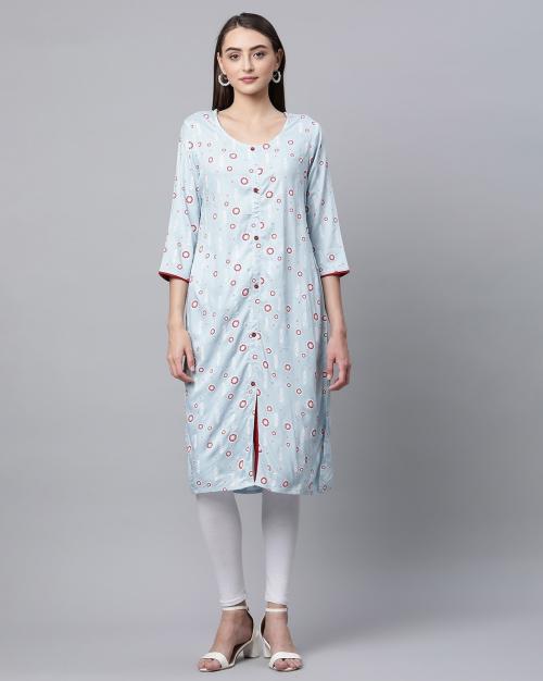 Printed Straight Kurta