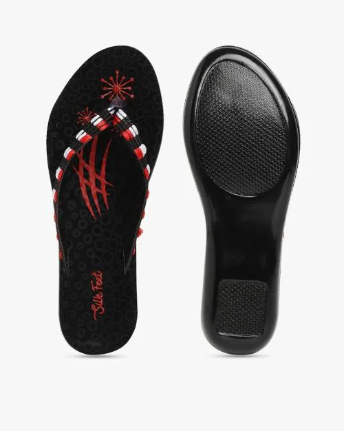 Printed Thong-Strap Sandals