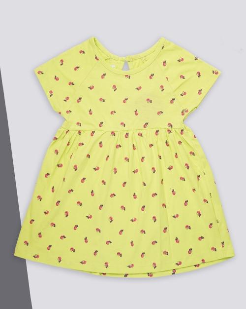 Printed Fit & Flare Dress