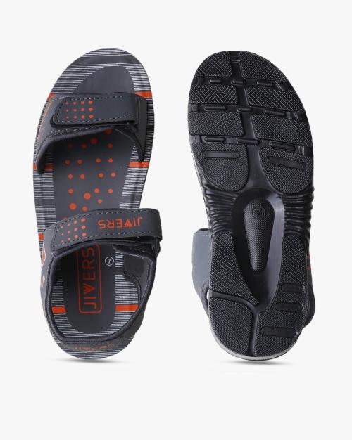 Printed Dual-Strap Sandals