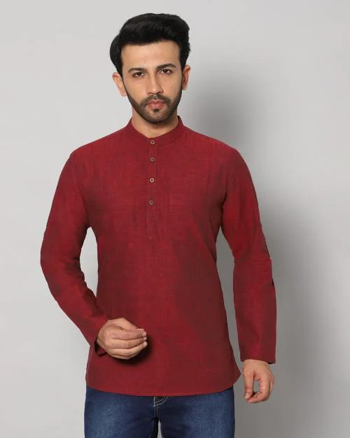 Buy Short Kurta with Band Collar Online at Best Prices in India JioMart.