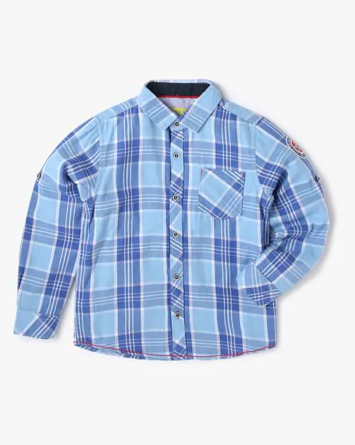 Buy Plaid Checked Cotton Shirt Online at Best Prices in India JioMart.