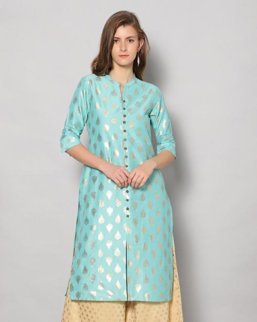 Indian Print Straight Kurta