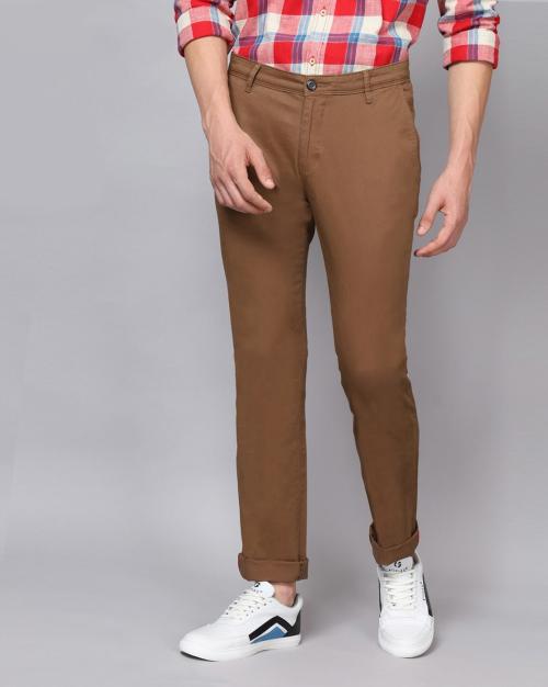 Skinny Fit Flat-Front Chinos