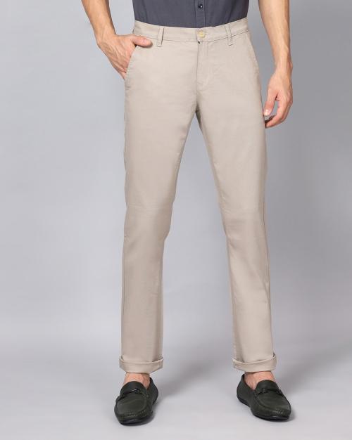 Slim Fit Flat-Front Chinos