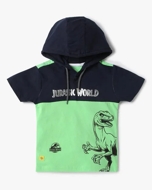 Buy Boys Jurassic World Print Hooded TShirt Online at Best Prices in