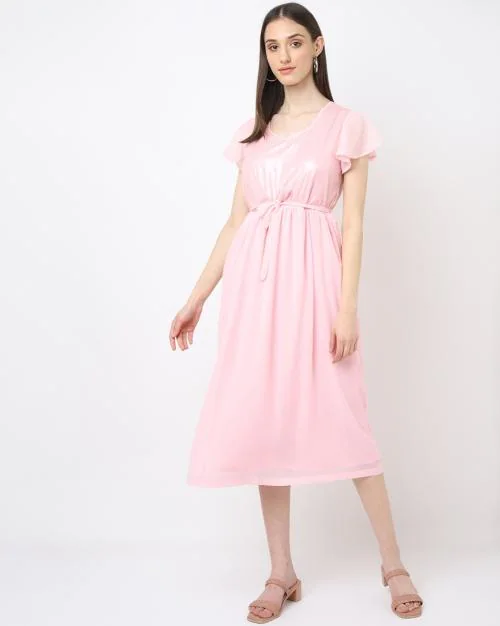 Women Embellished Fit & Flare Dress