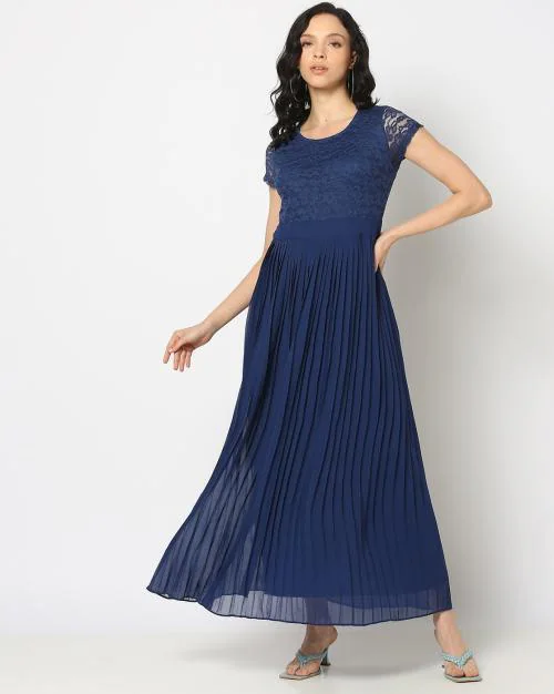 Women Lace Fit & Flare Dress