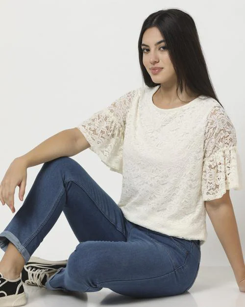 Women Regular Fit Lace Top