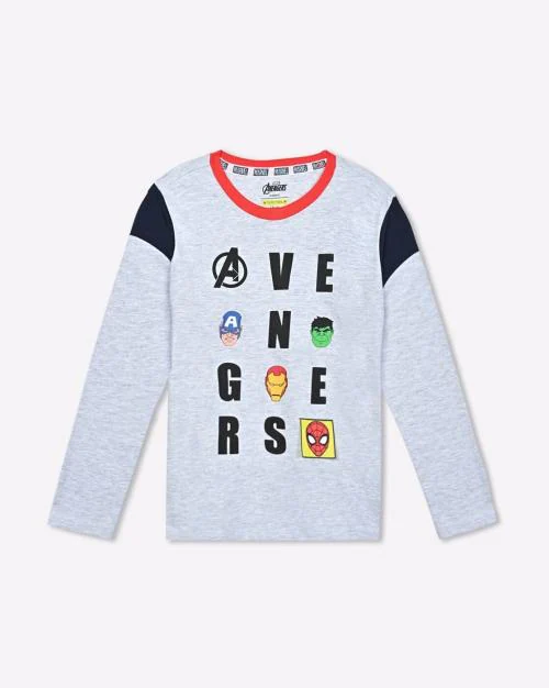 Avengers Print Relaxed Fit T-Shirt