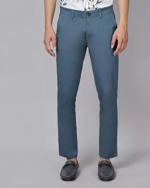 Skinny Fit Flat-Front Chinos