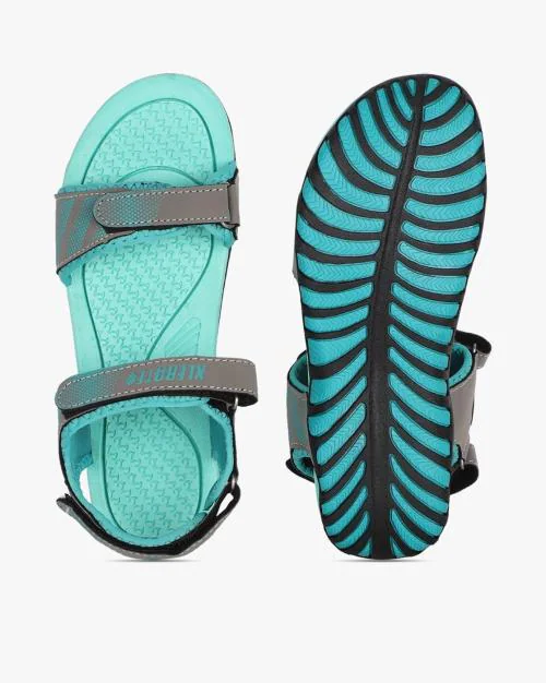 Double Strap Sandals with Velcro Closure