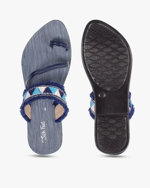 Embellished Toe-Ring Sandals