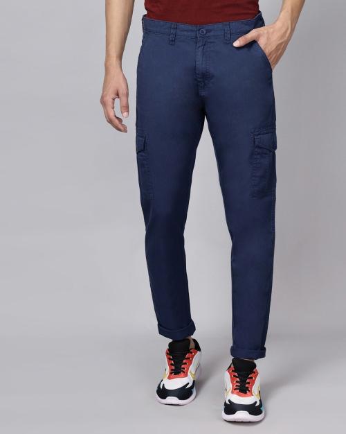 Slim Fit Flat-Fronts Cargo Pants