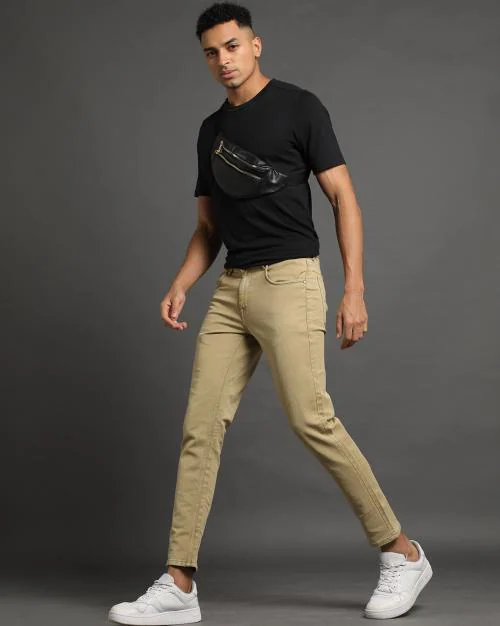Men Ankle-Length Slim Fit Jeans