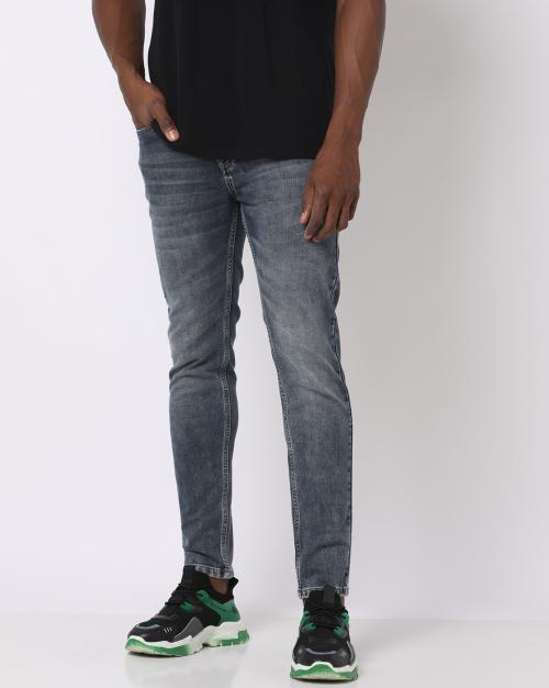 Buy Men Stone-Wash Slim Fit Jeans Online at Best Prices in India - JioMart.