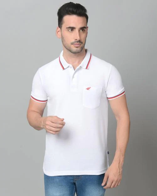 Men Slim Fit Polo T-Shirt