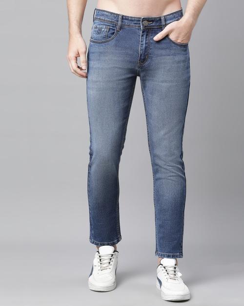Buy Men Stone-Wash Slim Fit Jeans Online at Best Prices in India - JioMart.