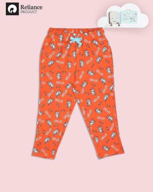 Boys Printed Pyjamas with Drawstring Waist