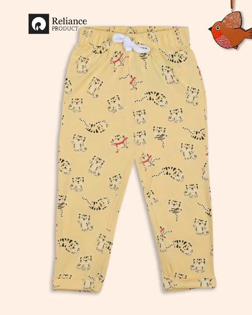 Boys Printed Pyjamas with Drawstring Waist