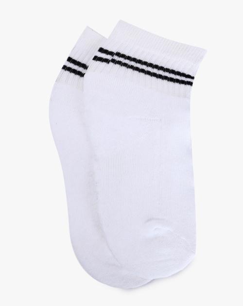 Ankle-Length Socks with Ribbed Cuffs