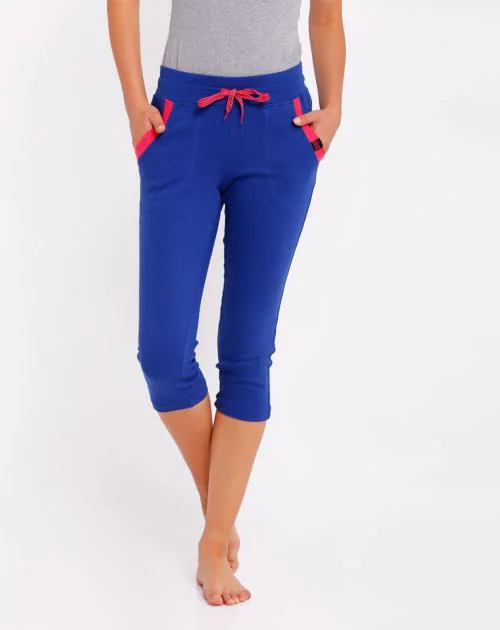 Cotton Capris with Drawstring Fastening
