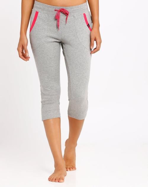 Cotton Capris with Drawstring Fastening