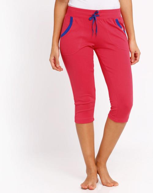 Cotton Capris with Drawstring Fastening