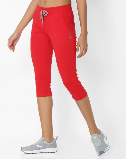 Cotton Capris with Drawstring Fastening