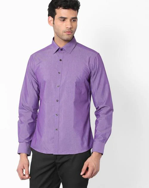 Fil-a-Fil Shirt with Patch Pocket