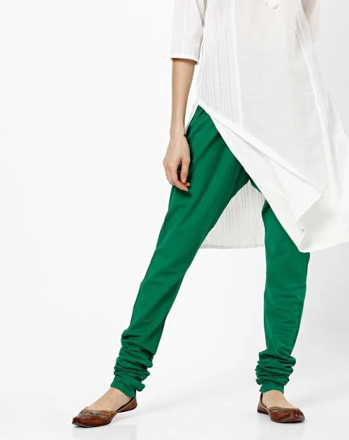 Churidar Pants with Drawstring
