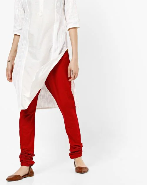 Churidar Pants with Drawstring