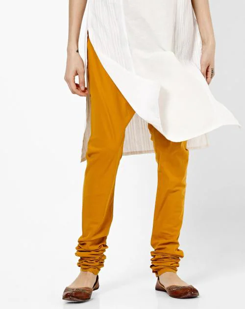 Buy Women White Ankle Length Cotton Lycra Churidar Online for Women for  only INR 399 â€“ Aurelia